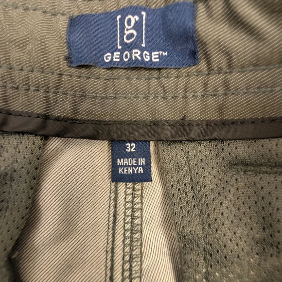 George Men's Dark Green Cargo Shorts - Picture 5 of 7